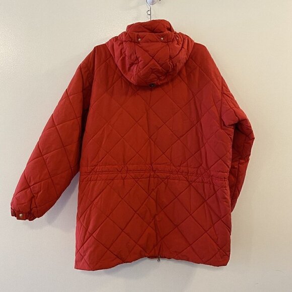 VTG BOGNER Puffer Ski Snowboard Red Jacket Quilted USA Made Women’s Size 12 - Picture 6 of 12
